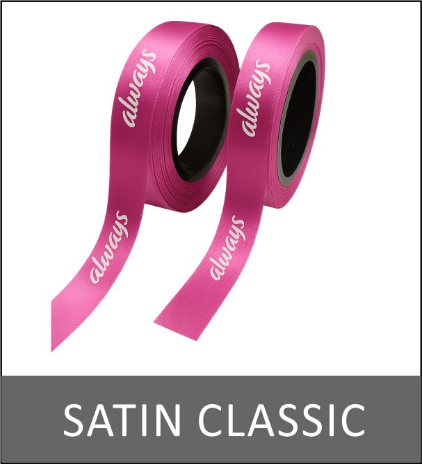 Panglici din satin imprimate cu logo color