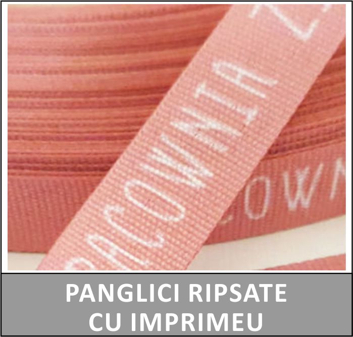 Panglici ripsate cu imprimeu